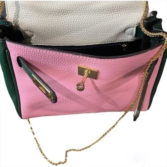 Genuine Leather Purse With Chain Strap - Picture 10 of 13